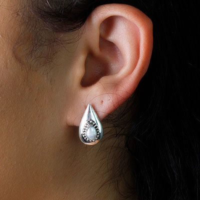 Brinco de Prata com Pérola