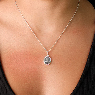 Pingente de Prata com Zircônias