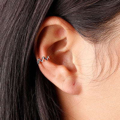 Piercing de Prata Pressão para Orelha