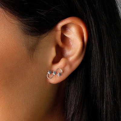 Brinco de Prata Estrela (Ear Cuff)