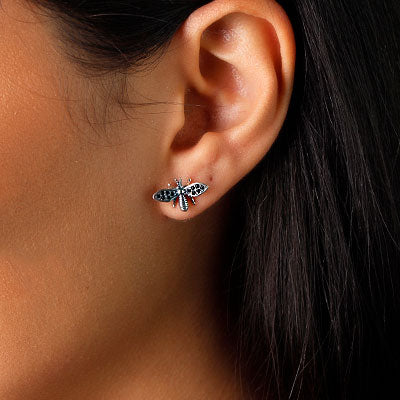 Brinco de Prata Abelha