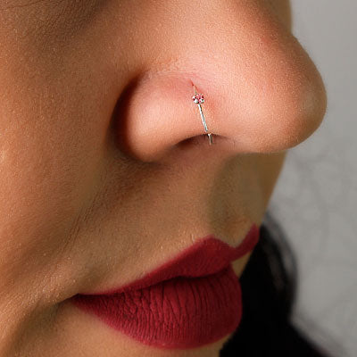 Piercing de Prata Argola para Nariz