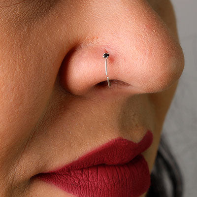 Piercing de Prata Argola para Nariz