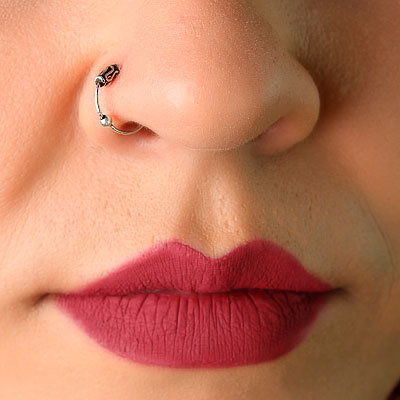 Piercing de Prata Argola para Nariz