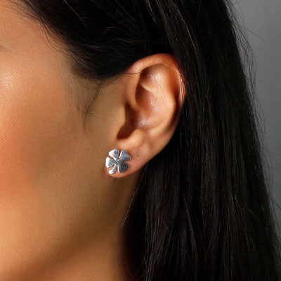 Brinco de Prata Trevo