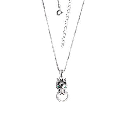 Gargantilha de Prata Pantera