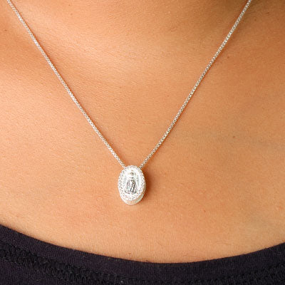 Pingente de Prata Nossa Senhora Aparecida - 55106