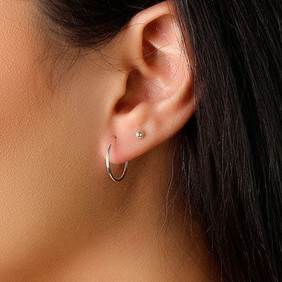 Argola de Prata Lisa