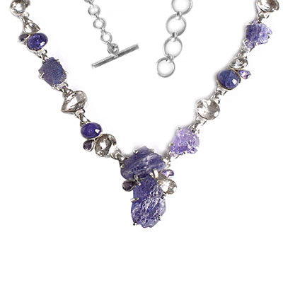 Gargantilha de Prata com Pedras