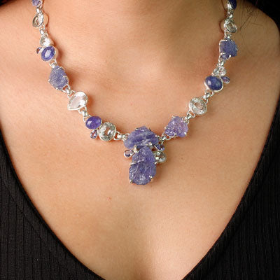 Gargantilha de Prata com Pedras - 55222