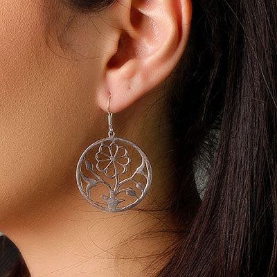 Brinco de Prata Flor