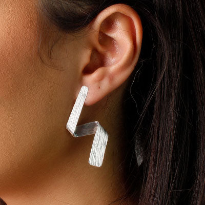 Brinco de Prata Trabalhado