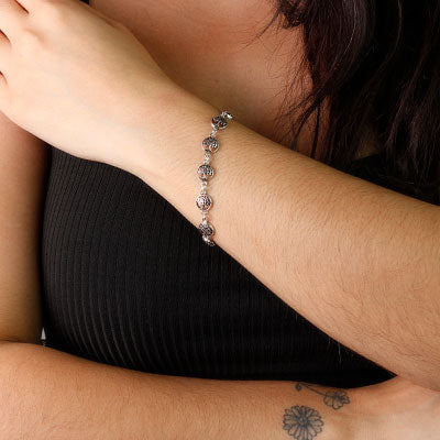 Pulseira de Prata Árvore da Vida