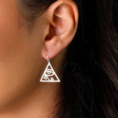 Brinco de Prata Olho de Hórus