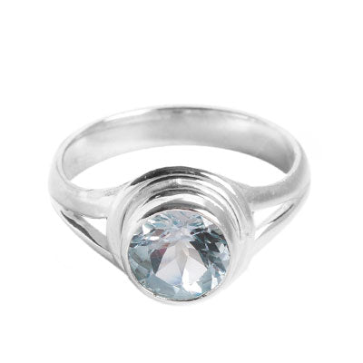 Anel de Prata com Topázio