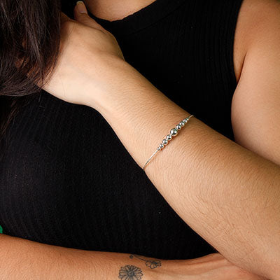 Pulseira de Prata Bola - 55468