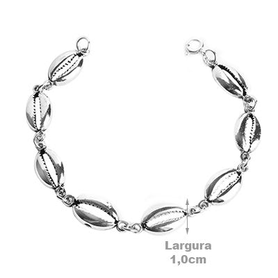 Pulseira de Prata Búzios