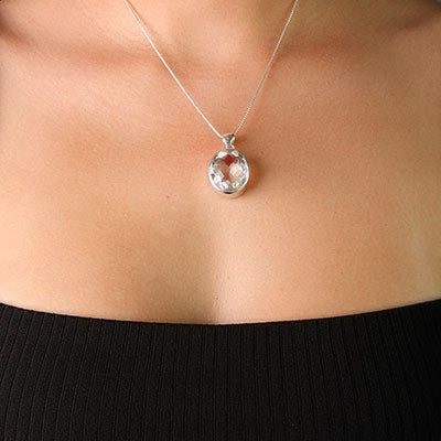 Produtos Pingente de Prata com Cristal