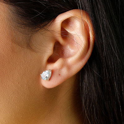 Brinco de Prata com Zircônia