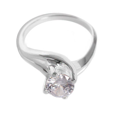 Anel de Prata Solitário