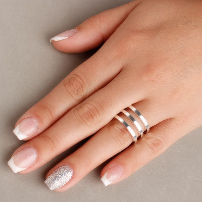 Anel de Prata Liso - 55593