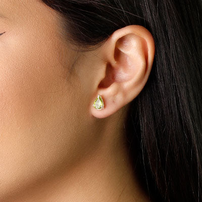 Brinco de Prata com Peridoto