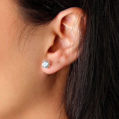 Brinco de Prata com Topázio