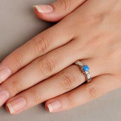 Anel de Prata com Opala