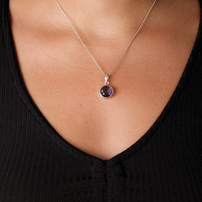 Pingente de Prata com Cristal