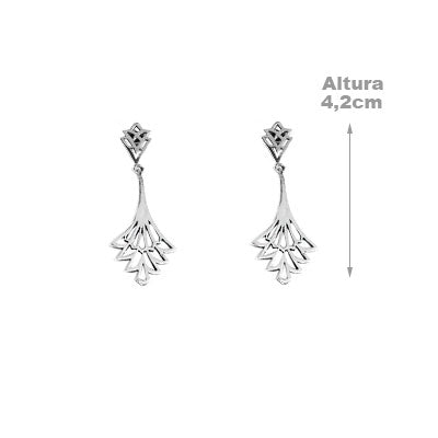 Brinco de Prata Vazado