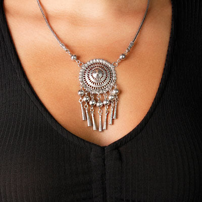 Gargantilha de Prata Indiana