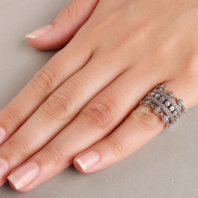 Anel de Prata Trabalhado