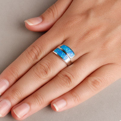 Anel de Prata com Opala