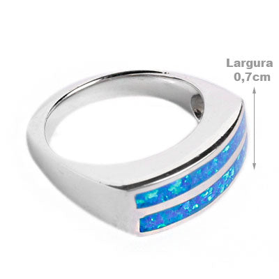 Anel de Prata com Opala - 56067