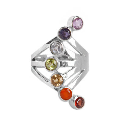 Anel de Prata com Pedras