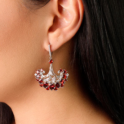 Argola de Prata com Granada