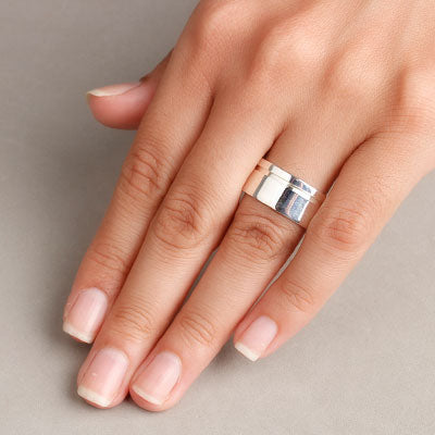 Confecção de Prata Aliança Anatômica