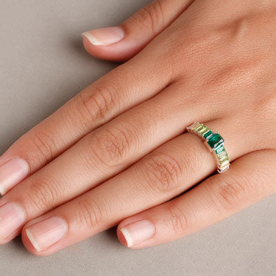 Produtos Anel de Prata com Pedras