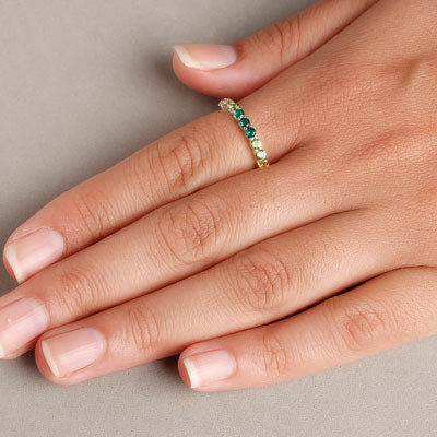 Anel de Prata com Pedras