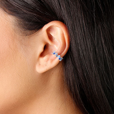 Piercing de Prata Pressão para Orelha