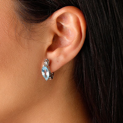 Argola de Prata com Topázio