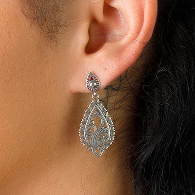 Brinco de Prata Vazado