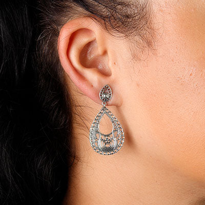 Brinco de Prata Vazado