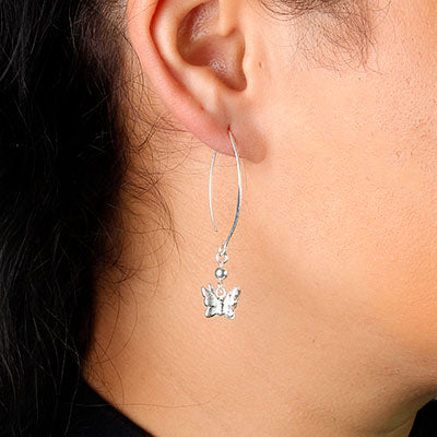 Brinco de Prata Borboleta