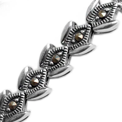 Gargantilha de Prata com Marcassitas