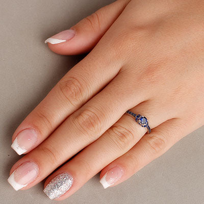 Anel de Prata Solitário