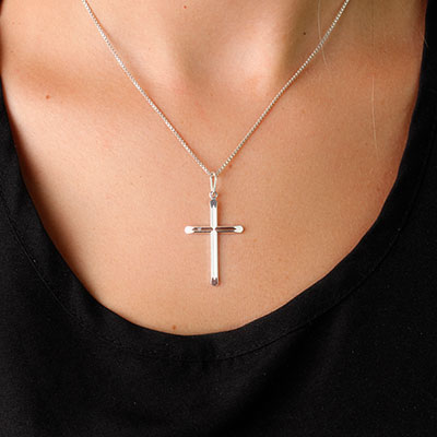 Pingente de Prata Cruz