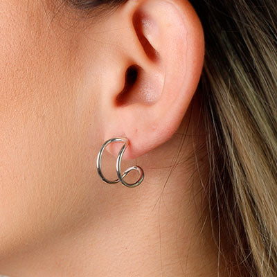 Argola de Prata Lisa.