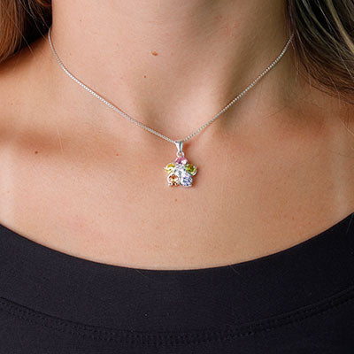 Pingente de Prata Flor