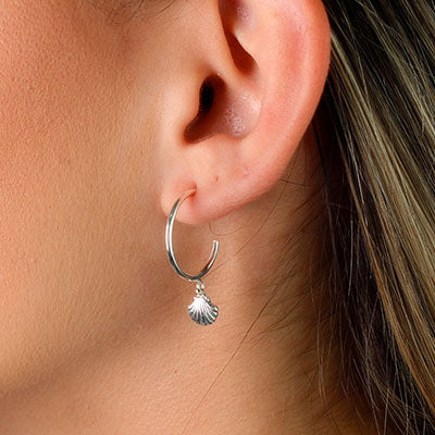 Argola de Prata com Pingente